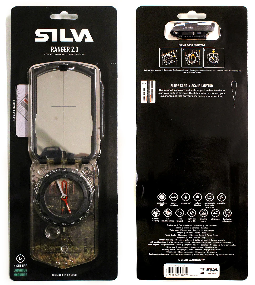 Silva Ranger 2.0 Mirror Compass - Black - Image 4