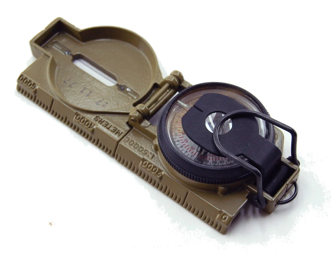 Coyote Brown 3H Tritium Lensatic Compass - Image 3